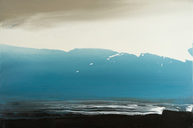 Lac et montagnes, oeuvre de Pierre-Olivier  Barman