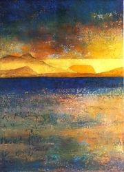 Lac et montagnes, Claire  Bolay