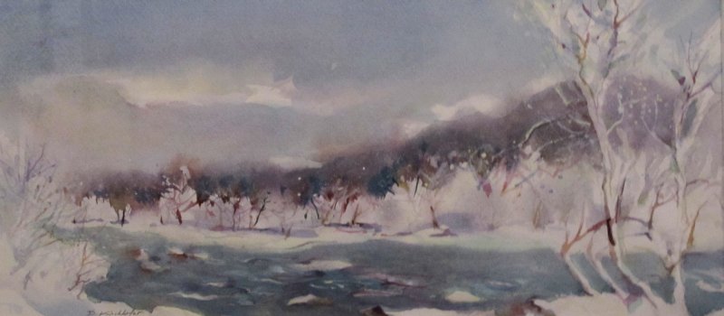 Rivière en hiver, Daniel  Kirchhofer