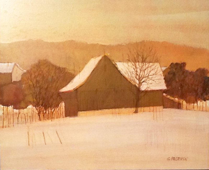 Ambiance hivernale, Oron, Guerino  Paltenghi