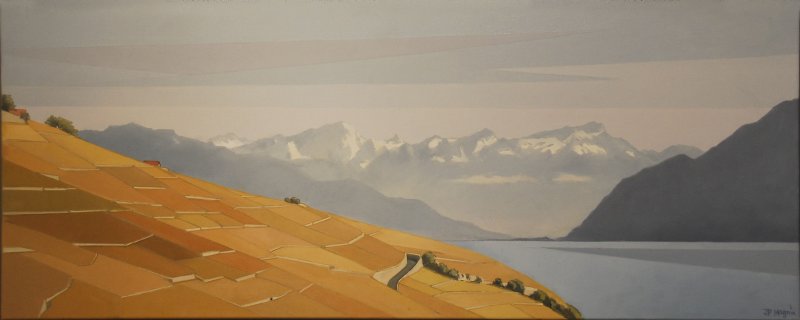 Vignes en ocre, Jean-Pierre  Magnin