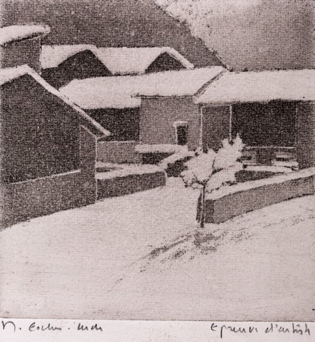 Salquenen en hiver 3, Marie  Escher-Lude