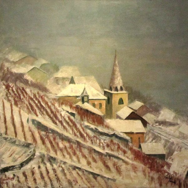 Villette enneigée, Noël  Hémon