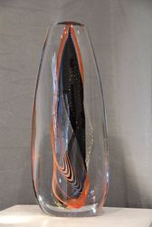 Chrysalide II_fils noirs_bleus_rouges, Olivier  Mallemouche