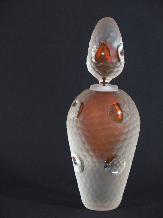 Flacon battuto orange, Olivier  Mallemouche