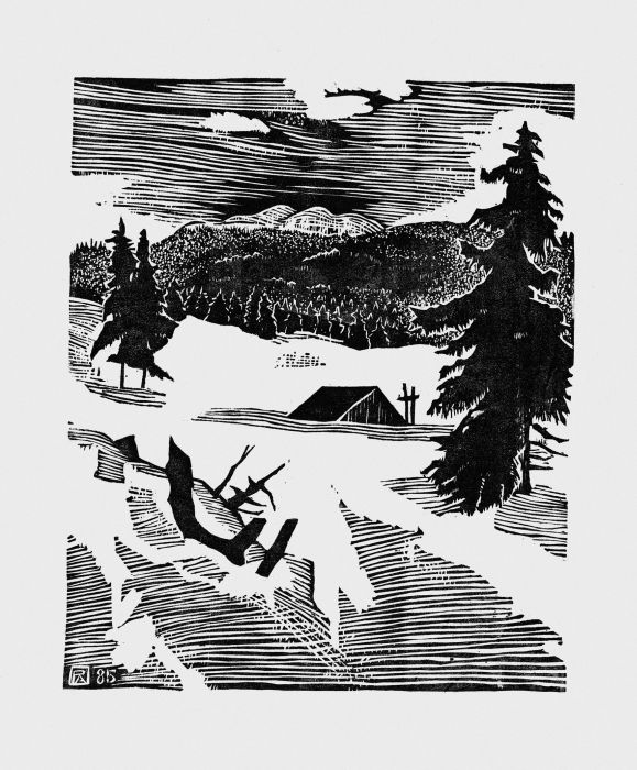 La Plateforme en hiver et le Mont-Tendre, Pierre  Aubert