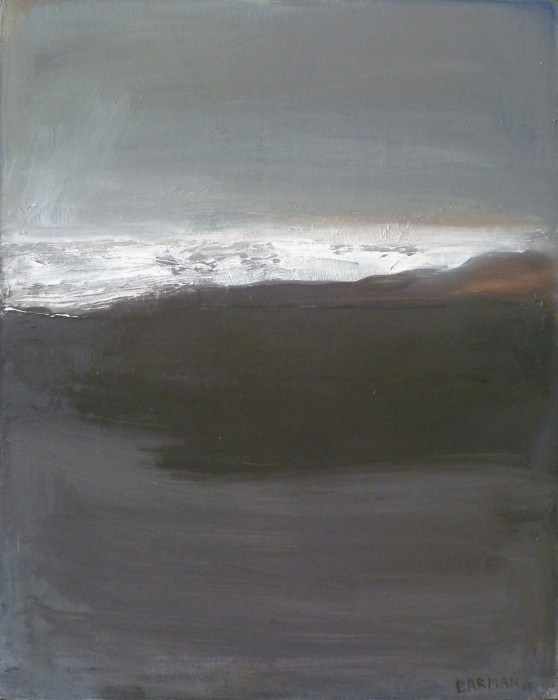 Lac et montagne, le soir, Pierre-Olivier  Barman