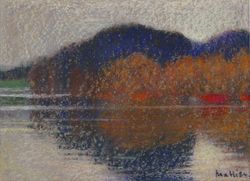 Lac de Bret dans la brume, Walter  Mafli