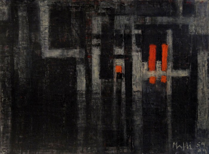 Abstrait_noir_rouge, Walter  Mafli