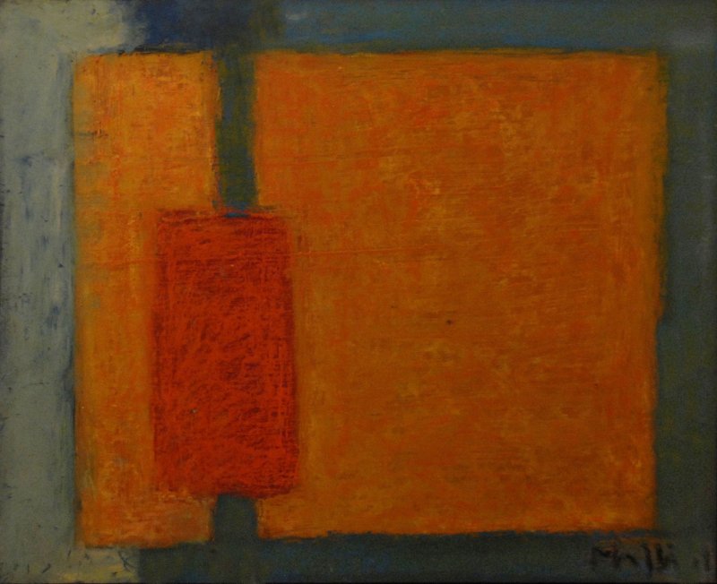 Abstrait  orange, Walter  Mafli