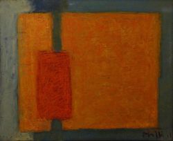 Abstrait  orange, Walter  Mafli