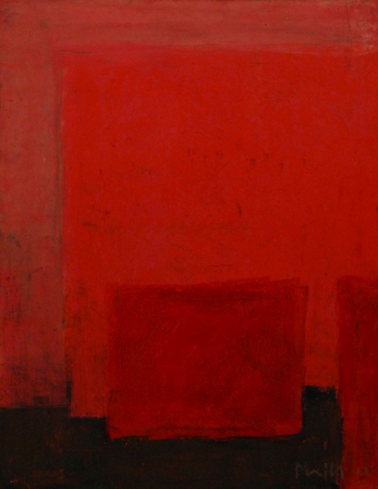 Abstrait de rouges, Walter  Mafli