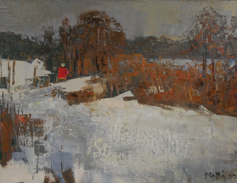 Campagne enneigée, Walter  Mafli