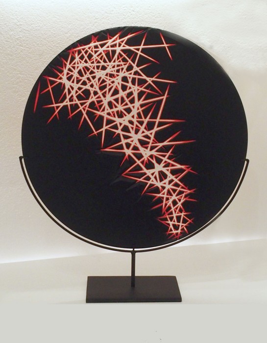 Disque noir-rouge, Yann  Oulevay